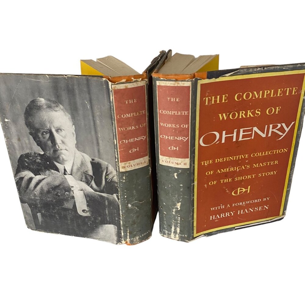 The Complete Works of O. Henry's hardcover DJ 1953 Vol I & II Doubleday